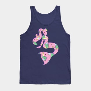 Rad 90s Pattern Mermaid Tank Top